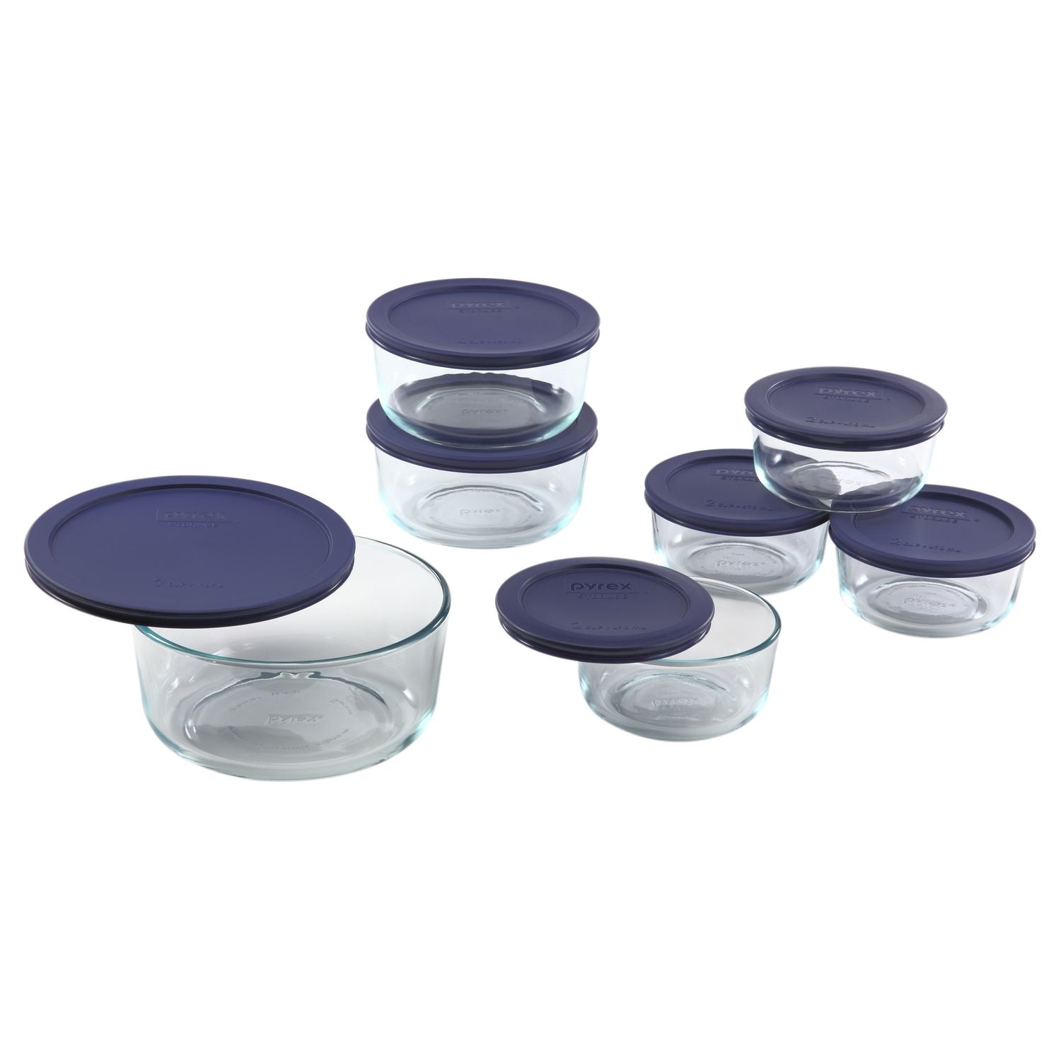 Pyrex OV-7211 Ultimate 6 Cup White Glass Lid (2-Pack)