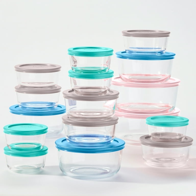 Pyrex Simply Store Rectangular Glass Food Storage Dish, 11-Cup (Pack of 2)