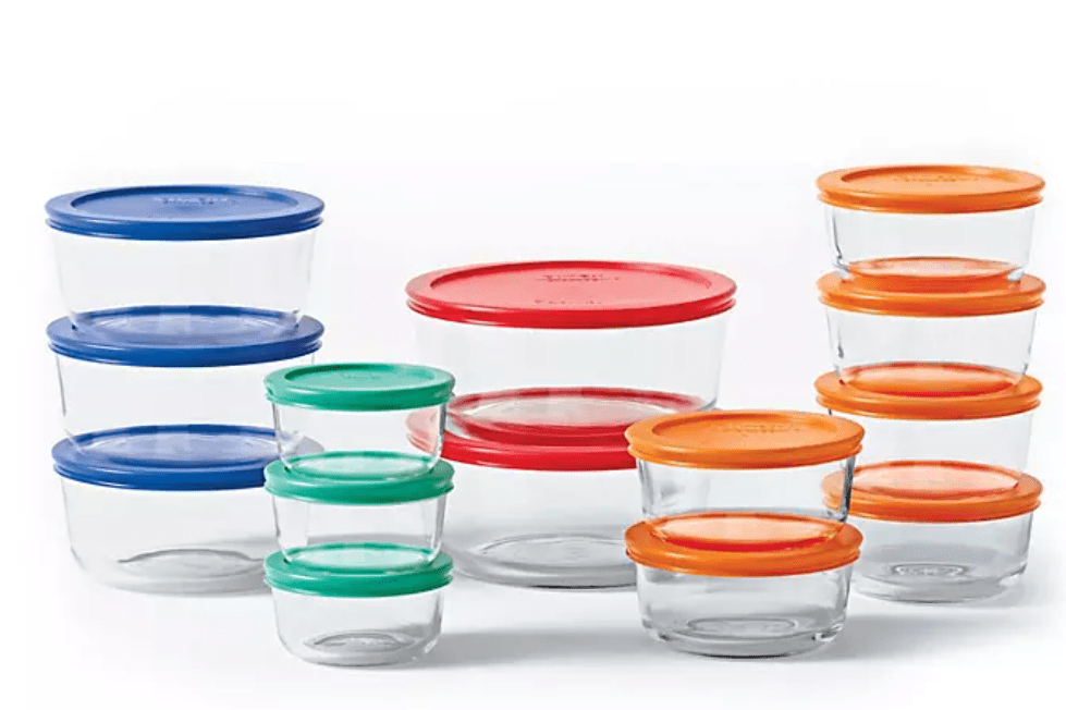 Pyrex Simply Store Glass storage Containers with Lids 28 piece