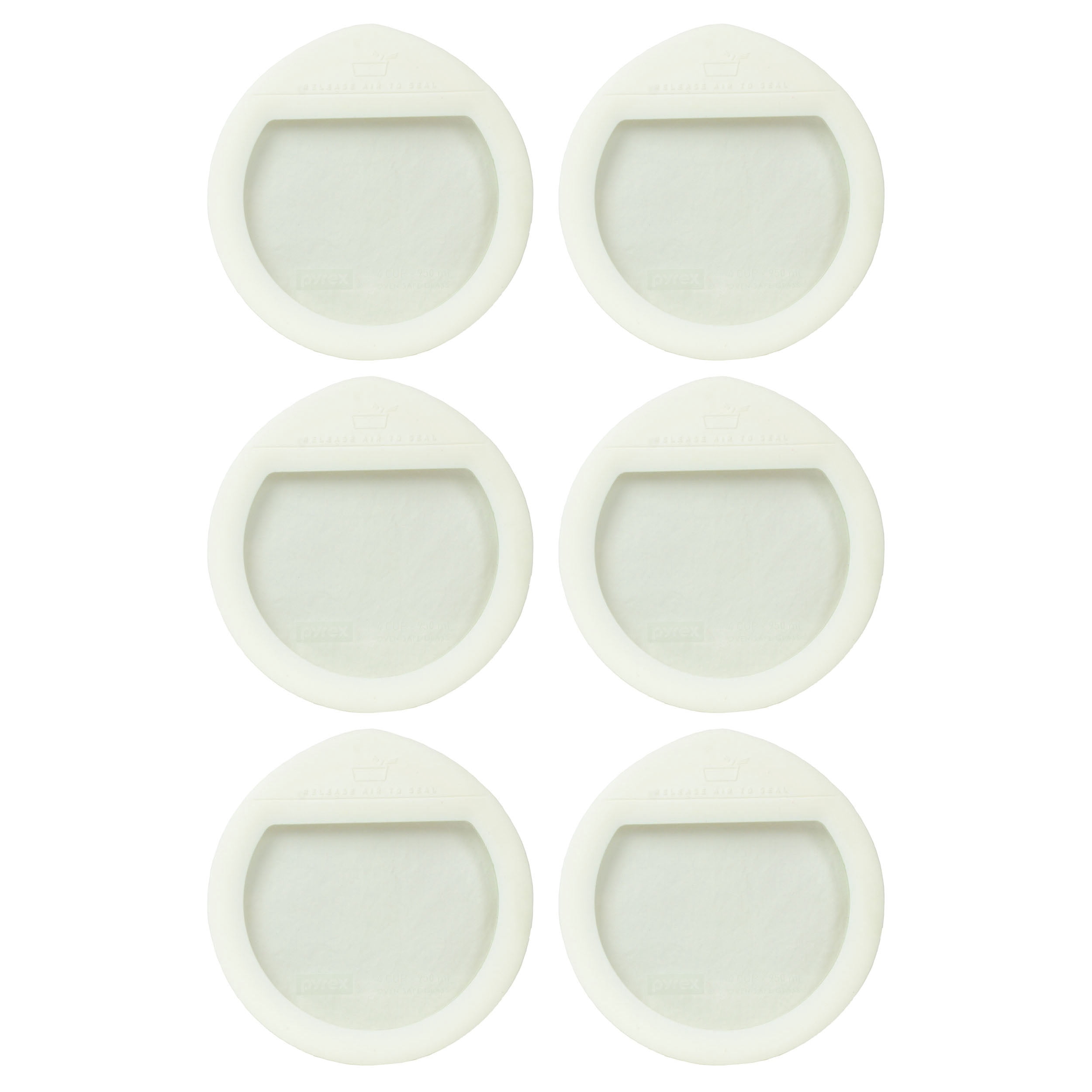 Pyrex Ultimate Glass and Silicone Airtight Food Cover (6 Count ...