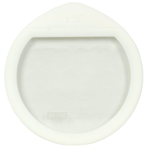 Pyrex Ultimate OV-7402 Round Glass and White Silicone Storage Replacement Lid Cover