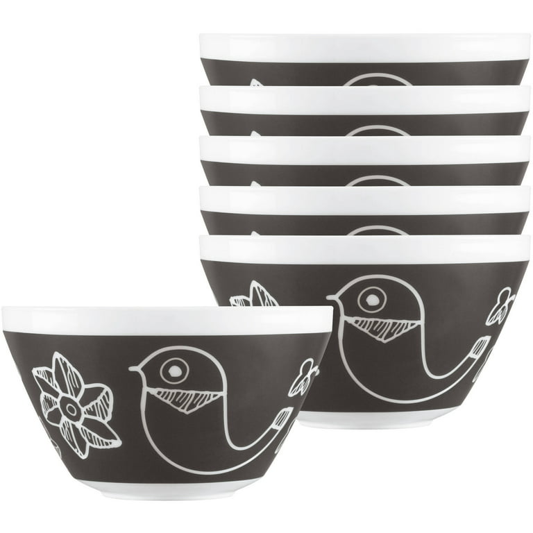 Vintage New in Box Pyrex Black & White Mixing Bowl Set, NIB Pyrex Glass Nesting  Bowls 