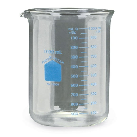 Pyrex Vista Beaker, 1,000 Ml, Case Of 12