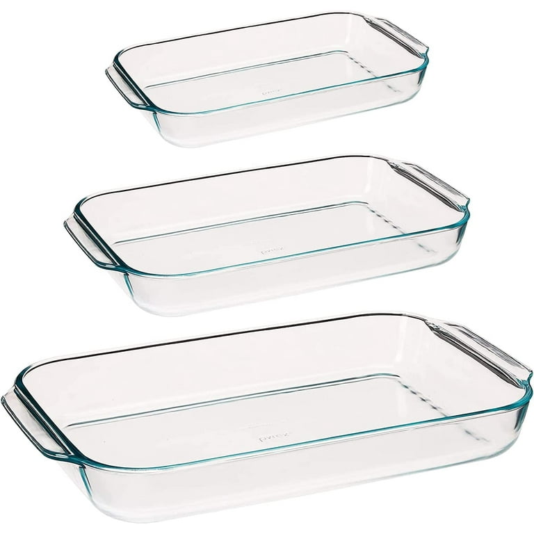 Pyrexop Pyrex Basics Oblong Baking Dish Bundle Quart, Quart