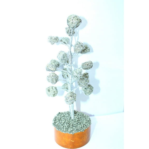 Pyrite Cluster Tree/Gemstone Tree/Fen Shui Tree/Home Dcor/Wealth Attraction/Abundance/prosperity/ 8.5 Inch