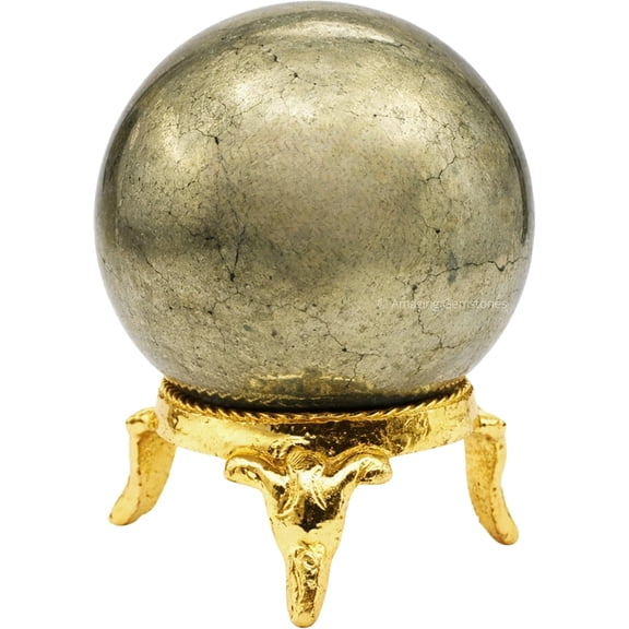 Pyrite Crystal Ball Sphere 1.5" Inches