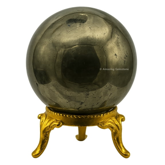 Pyrite Crystal Ball Sphere 2" Inches