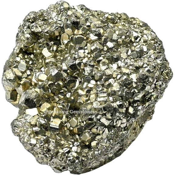 Pyrite Crystal Cluster Natural Iron Pyrite Stone Pirita Piedra Original (4.2 oz to 6.35).