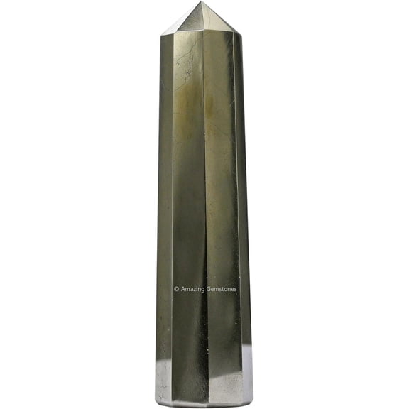 Pyrite Crystal Tower Obelisk Point (3" to 4" INCH)
