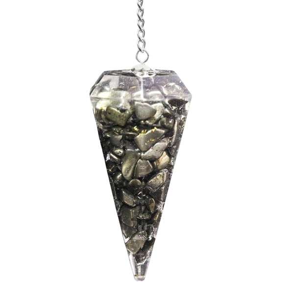 Pyrite Orgone Crystal Pendulums for Divination and Dowsing