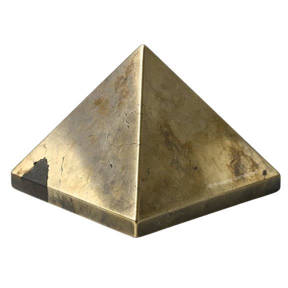 Pyrite Pyramid Crystal Healing Stones - 1" Inch