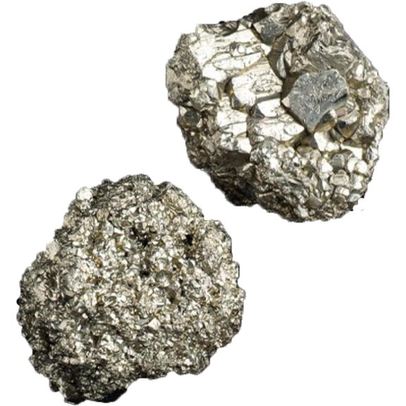 Pyrite Raw Crystals 2PCS Natural Rough Rocks Healing Crystal and Stones DIY Raw Stones Meditation Fountain Garden Home Decor
