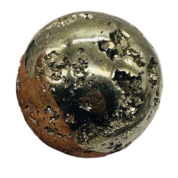 Pyrite Scrying 394 Gram Sphere | 2.3" | Silver, Gold | 1 Display Specimen