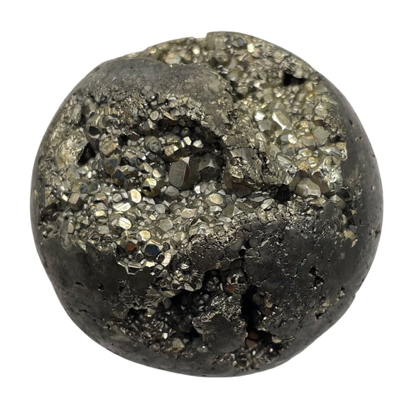 Pyrite Scrying Sphere | 329g (11.6oz) | 44mm (1.75") | Gold Gray | Specimen |