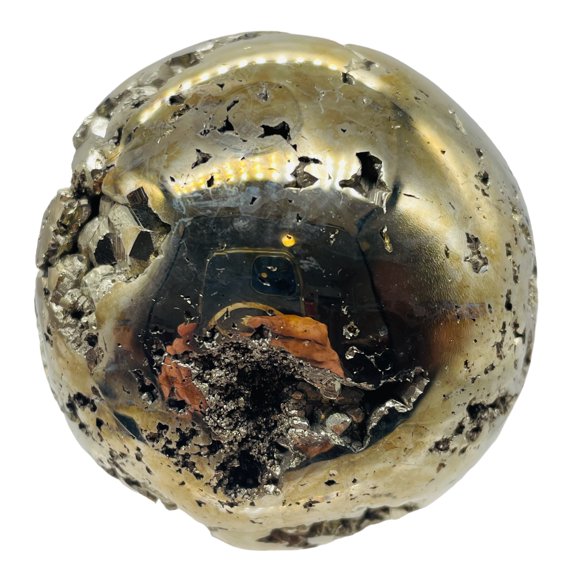 Pyrite Sphere Display Item | 384g | 2 1/4" | Golden | 1 Collector's Sphere |