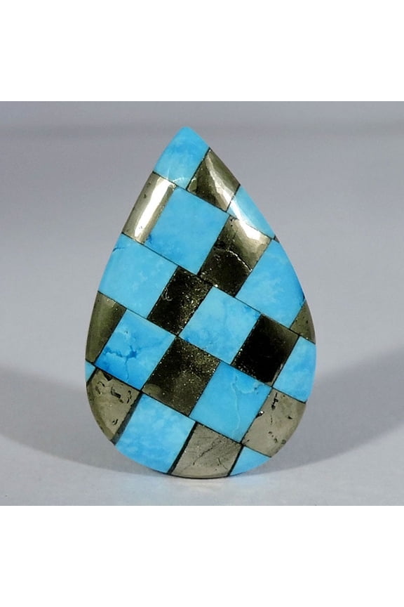 Gemstone Bracelet, Pyrite With Turquoise