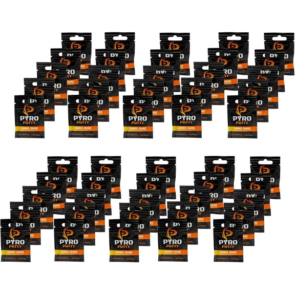 Pyro Putty Survival Fire Starter - 50 Pack Waterproof Emergency Kit for Camping Hiking