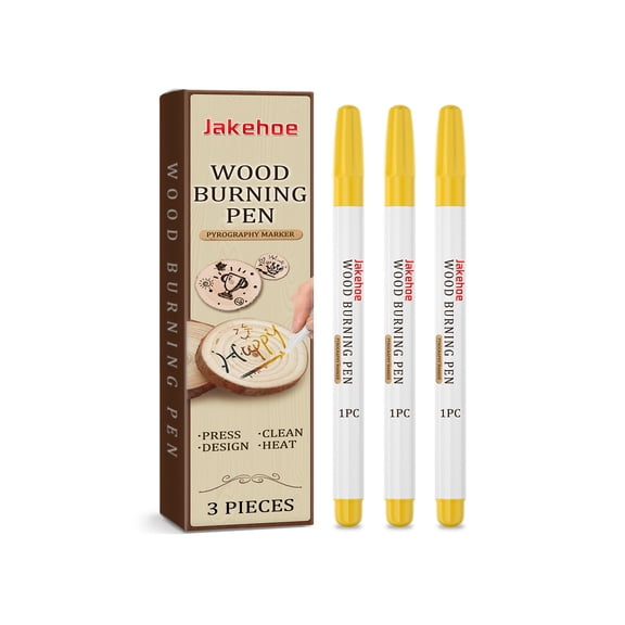 Pyrograph Pen - Wood Burning Art Marker for Creative Woodworking - 3 Pack
