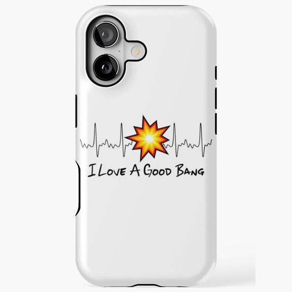 Pyrotechnician Heartbeat Funny Job Gift iPhone Case 17 to 11 Pro Max
