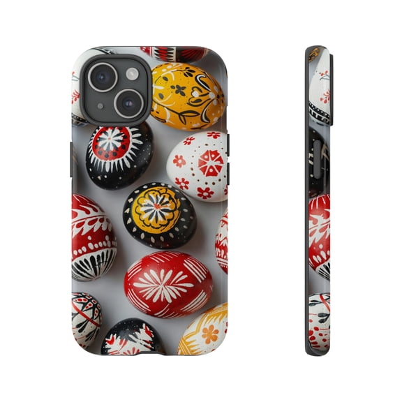 Pysanka Ornament Easter Inspired Art Phone Case 17 16 15 14 13 12 11 Max Fit