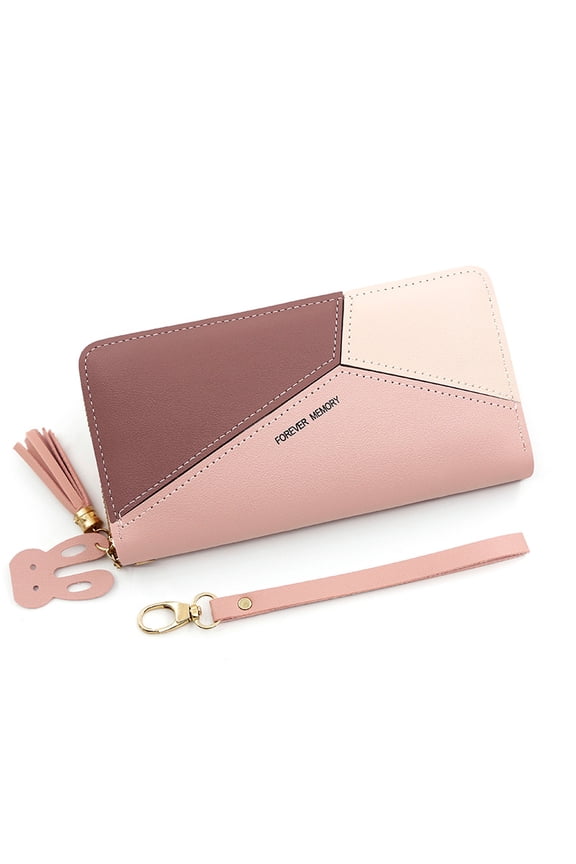 Pysona Leather Wallets for Women, Zip Around Card Holder Phone Clutch, Women Purse Lady Long Handbag