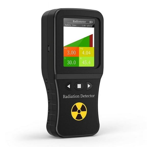Pysona Real-Time Graph Geiger Counter Alpha Beta Gamma X-Ray Nuclear Radiation Detector TFT Rechargeable Temp Humidity Radiation Meter
