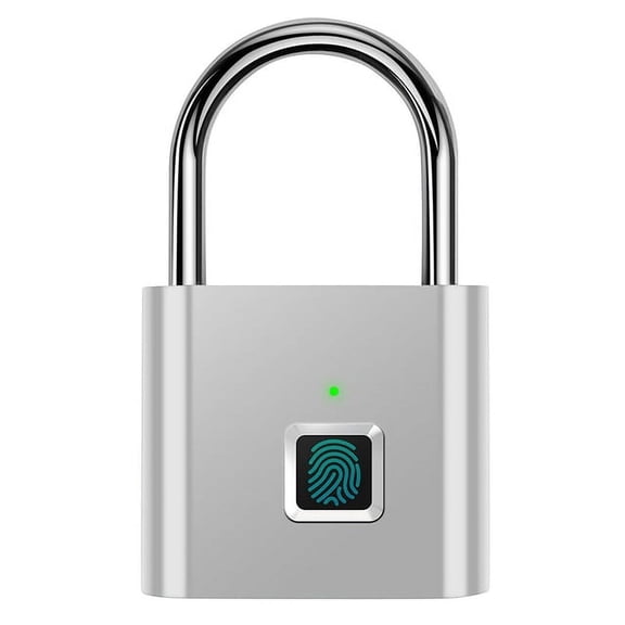 Pysona USB Rechargeable Door Smart Lock Fingerprint Padlock Quick Unlock Zinc alloy Metal High identify Security lock