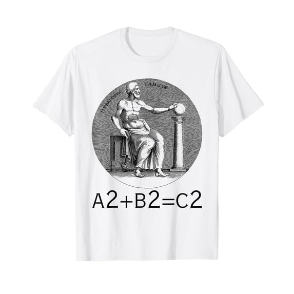 Pythagoras Theorem - Pythagorean Day Math philosophy Teacher T-Shirt