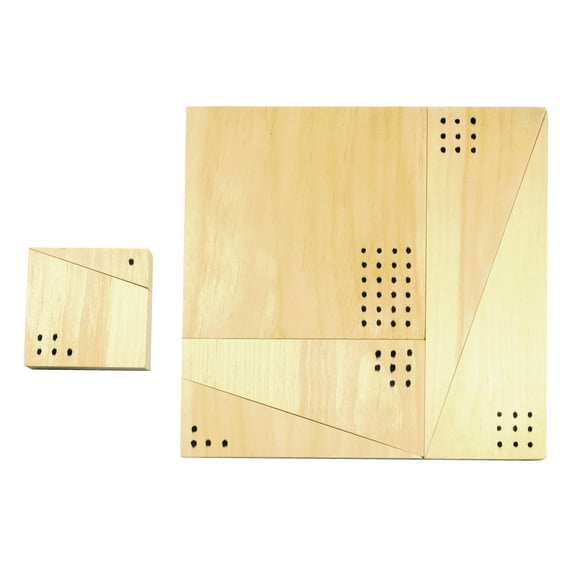 Pythagorean Theorem Puzzle Kit - Activities Designed for Young to Advanced Learners - STEM Learning - Basic Shapes, Similarity, Geometry & Algebraic Proofs - Garage Physics by Eisco