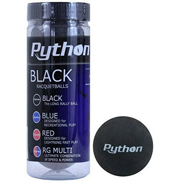 Python 3 Ball Can Black Racquetballs (Long Rally Ball!) (1)