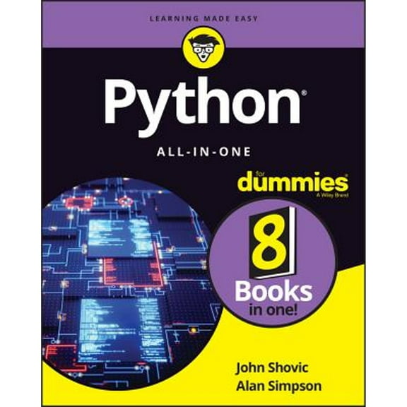 Pre-Owned Python All-In-One For Dummies by John C Shovic and Alan Simpson (Paperback)