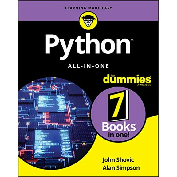 Pre-Owned Python All-In-One For Dummies by John C Shovic and Alan Simpson (Paperback)