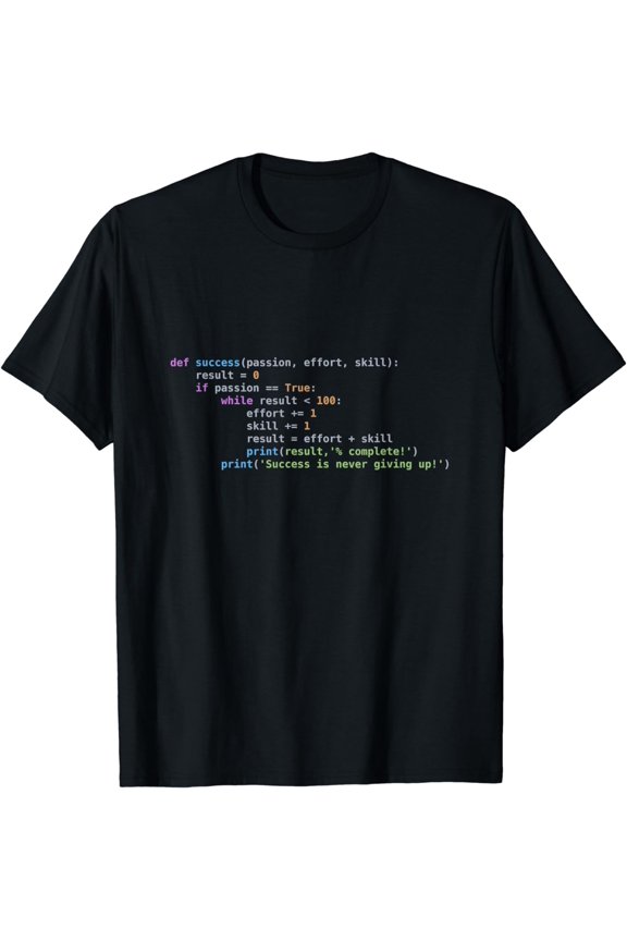 Python Code T-shirt: Programing Success Syntax