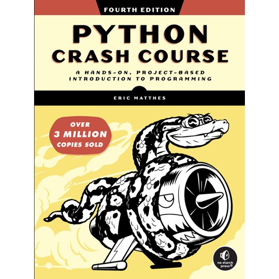 Python Crash Course, 4th Edition, (Paperback)