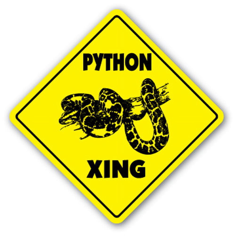 Python Crossing [3 Pack] of Vinyl Decal Stickers | 4