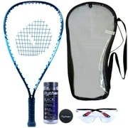 Python Deluxe Racquetball Starter Kit with Intro 5000 Racquet Eyeguards Balls and Clear Cover