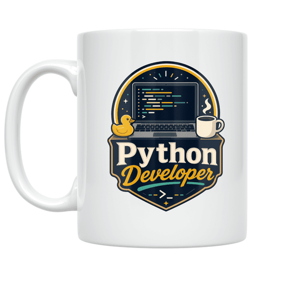 Python Developer Humor Design - Python Developer - 11 oz Ceramic Coffee Mug