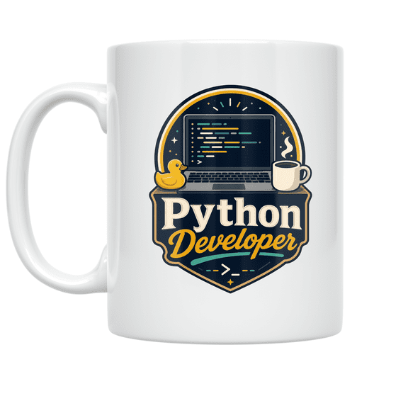 Python Developer Humor Design - Python Developer - 11 oz Ceramic Coffee Mug