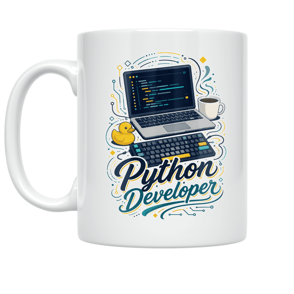 Python Developer Technical Design - Python Enthusiast - 11 oz Ceramic Coffee Mug