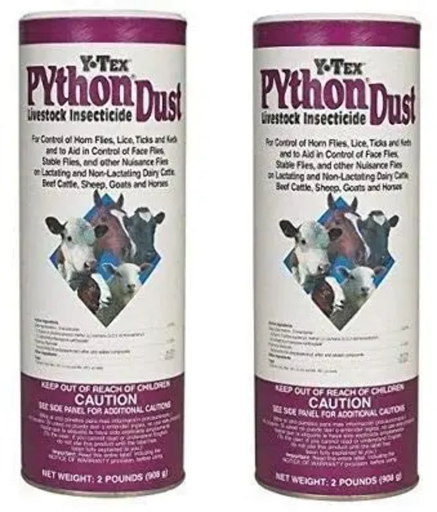 Python Dust Livestock Insecticide 2lb Shaker Can - Walmart.com