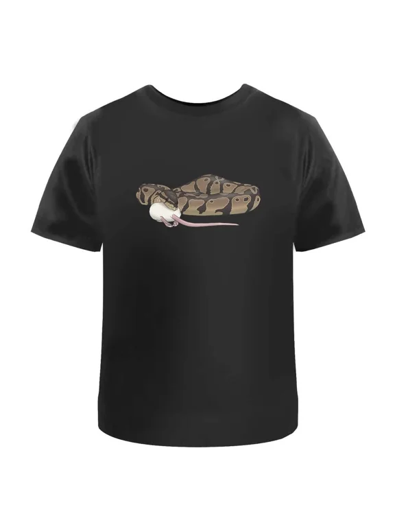 Python Eating Mouse Unisex T-Shirt - 100% Cotton