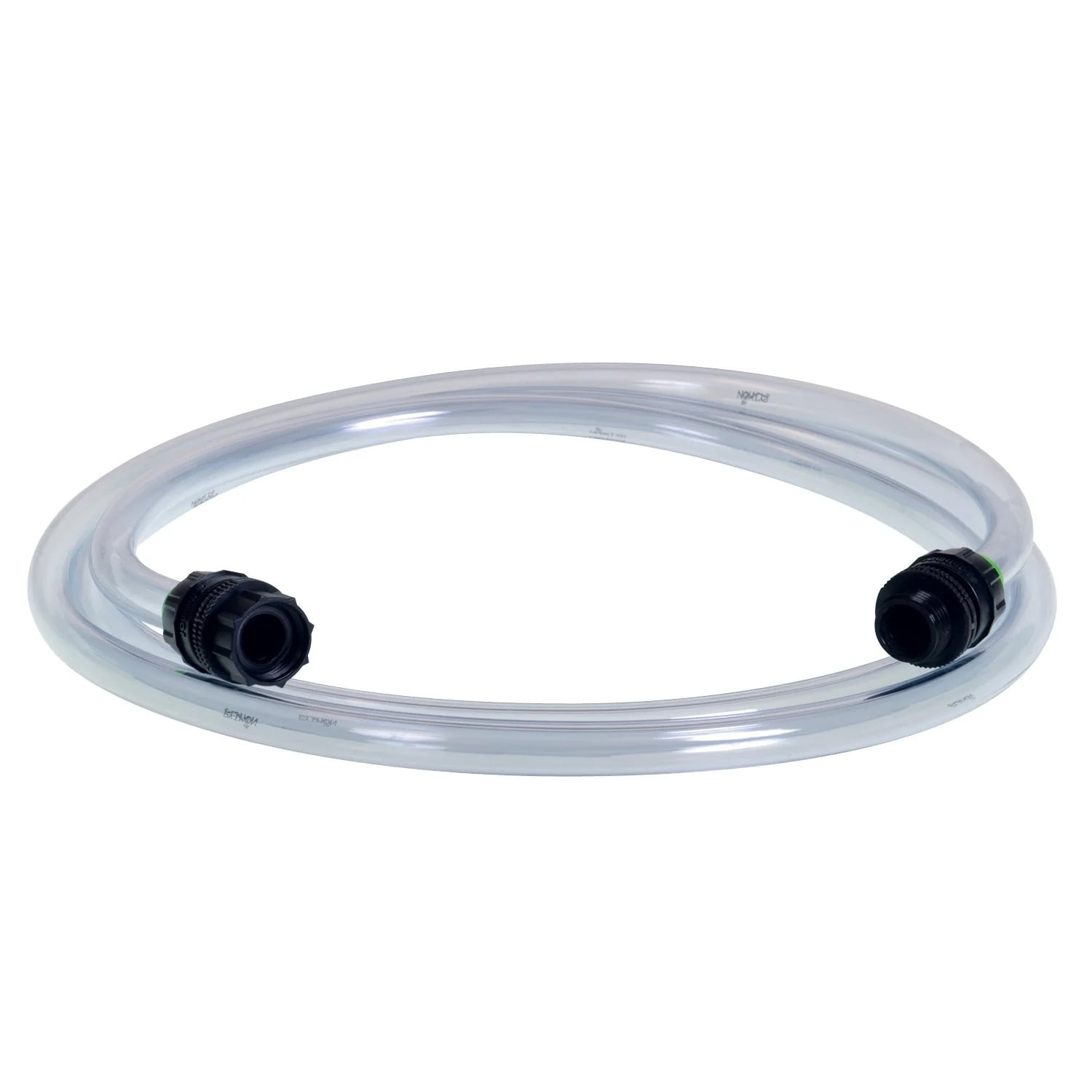 Clear PVC 10-Foot Aquarium Hose Extension with Adapters