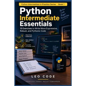 Python Intermediate in Practice Python Intermediate Essentials -BOOK 1-: 15 Exercises to Write More Expressive, Robust, and Pythonic Code, Book 1, (Paperback)