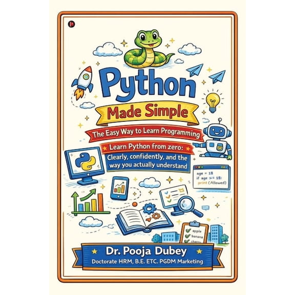 Python Made Simple: The Easy Way to Learn Programming: Learn Python from zero: Clearly, confidently, and the way you act, (Paperback)