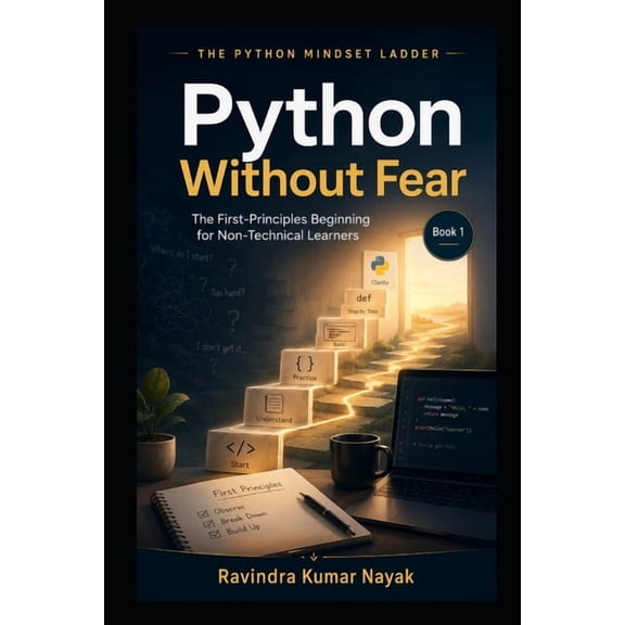 The Python Mindset Ladder Python Without Fear The First-Principles Beginning for Non-Technical Learners: Book 1 of The Python Mindset Ladder, Book 1, (Paperback)