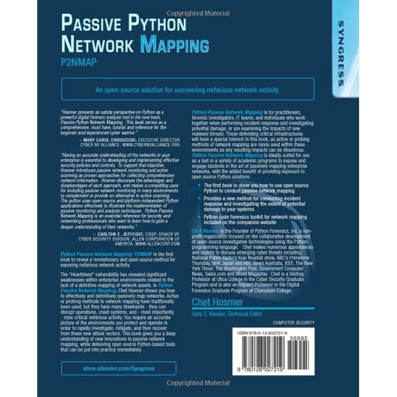 Pre-Owned Python Passive Network Mapping: P2NMAP Paperback