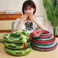 Python Plush Toys Simulation Spotted Python Snake Big Snake Smooth ...