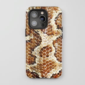 Python Print For iPhone Protective Phone Case Exotic Animal Print Brown Tan Multi-color