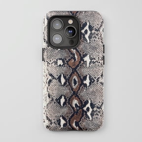 Python Print For iPhone Protective Phone Case Exotic Fashion Brown Beige Black