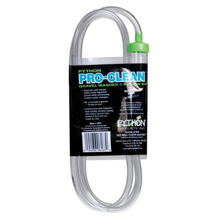 Python Pro Clean Aquarium Gravel Washer and Siphon Kit, Mini, 1" x 6" Tube with 6 ft. Hose